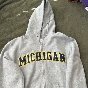 Champion Gray Michigan Hoodie